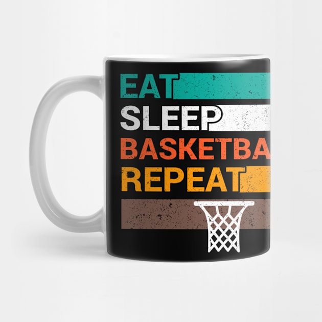 Eat Sleep Basketball Repeat - Basketball Gift by ELITE STORE